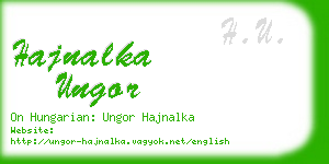 hajnalka ungor business card